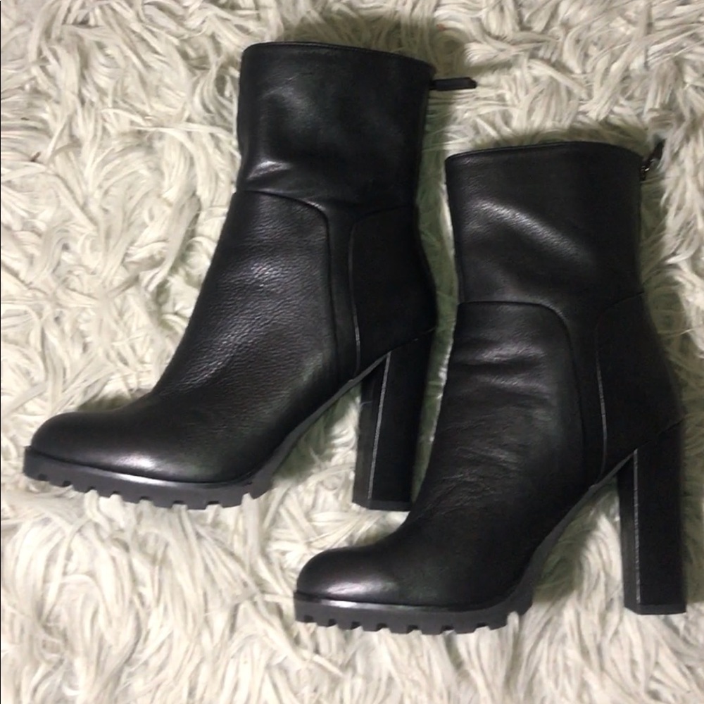 Aldo leather heeled boots